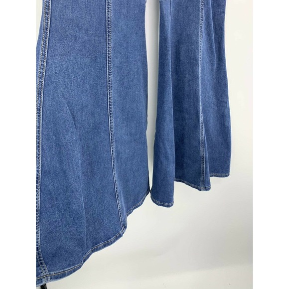 Free People Float on Flares Size 30 High Rise Women's Blue  Jeans - Picture 6 of 10